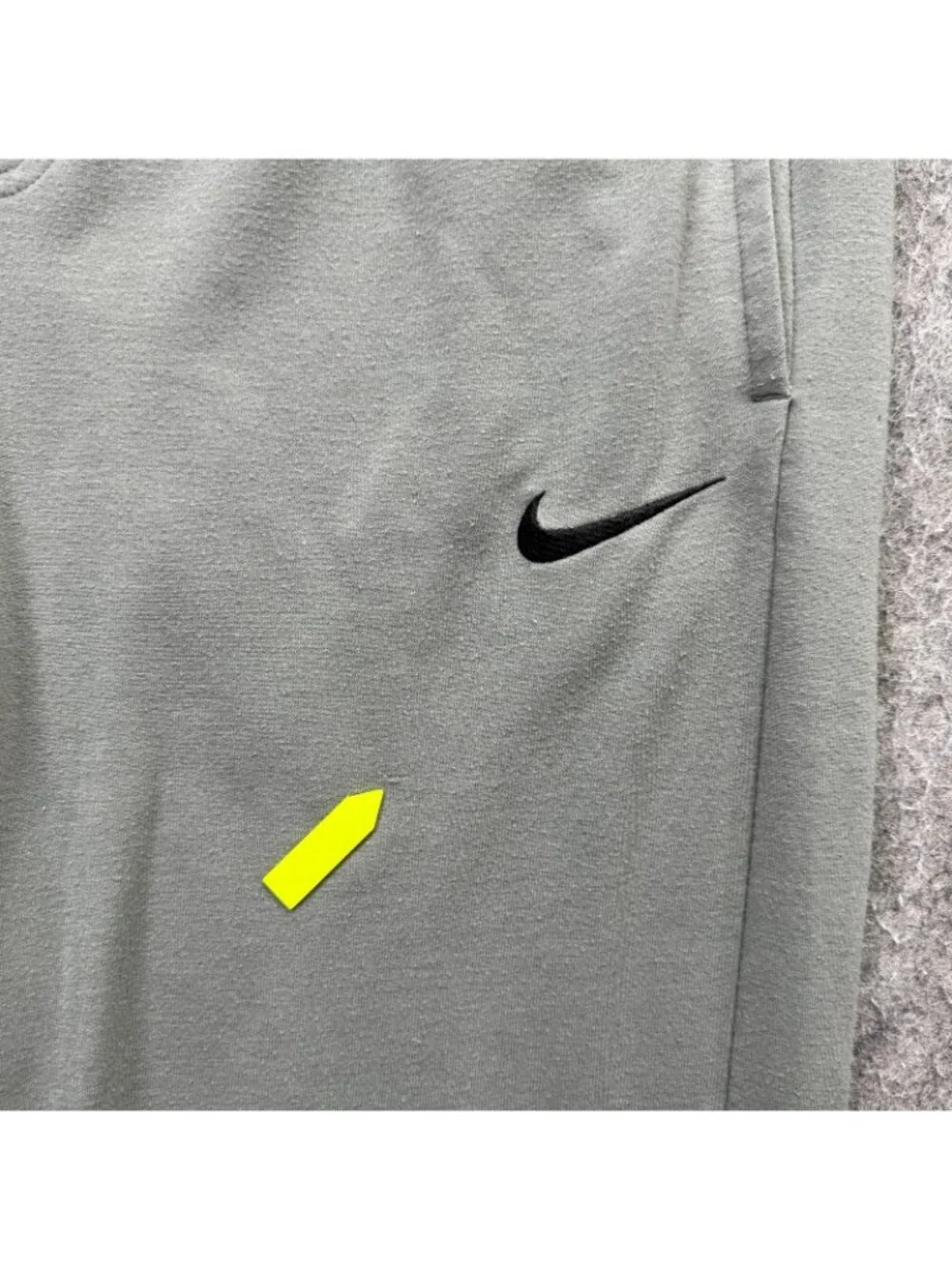 Nike Touch Fleece Training Pants Men L Gray Tapered 32